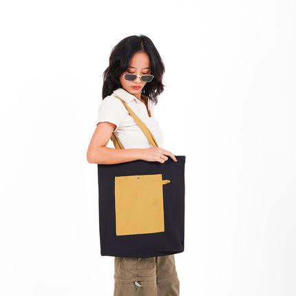 Midnight Mocha Canvas Tote Bag