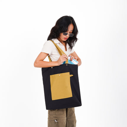 Midnight Mocha Canvas Tote Bag