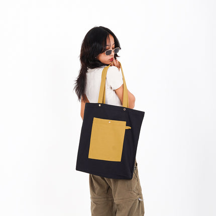 Midnight Mocha Canvas Tote Bag