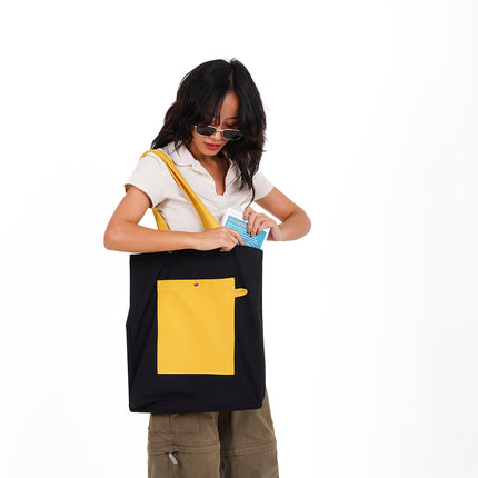 Yellow Rush Canvas Tote Bag