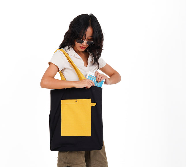 Yellow Rush Canvas Tote Bag