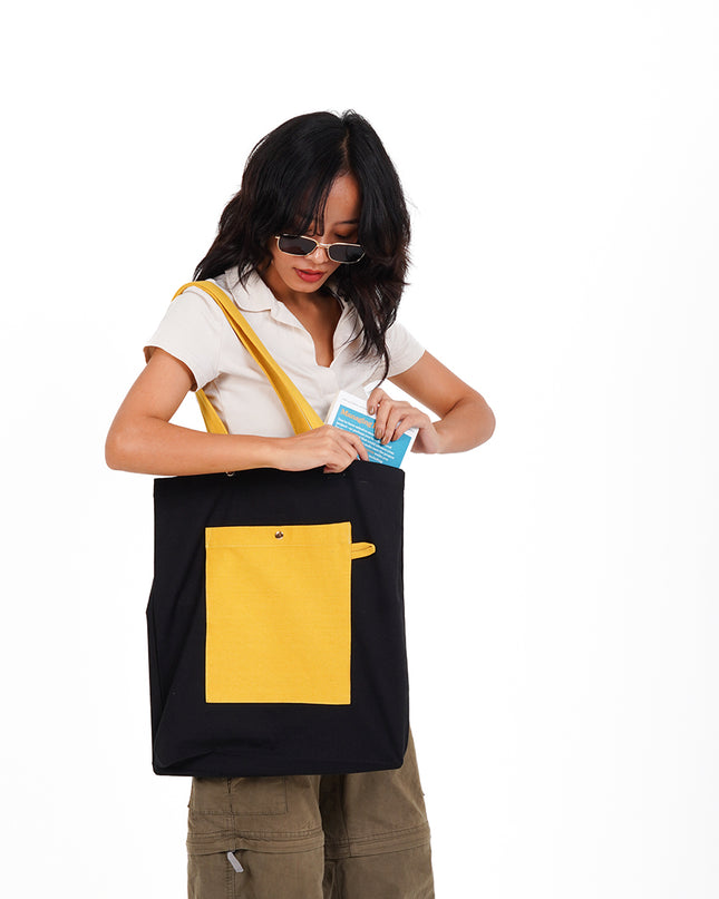 Yellow Rush Canvas Tote Bag