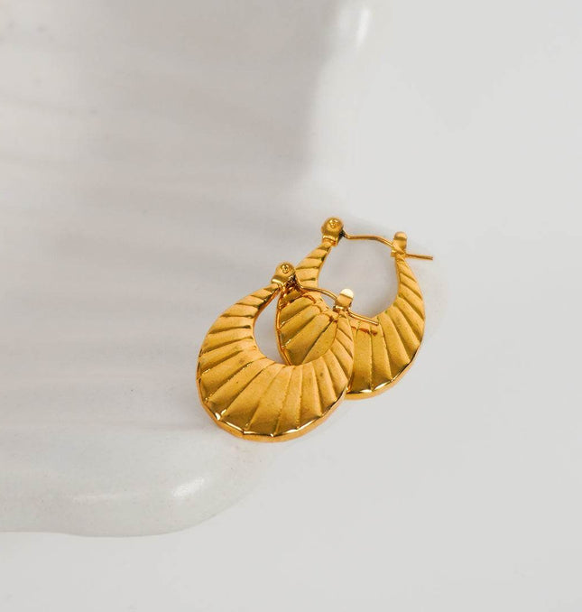 Tiny Glam Metallic Hoops - HASHTACK