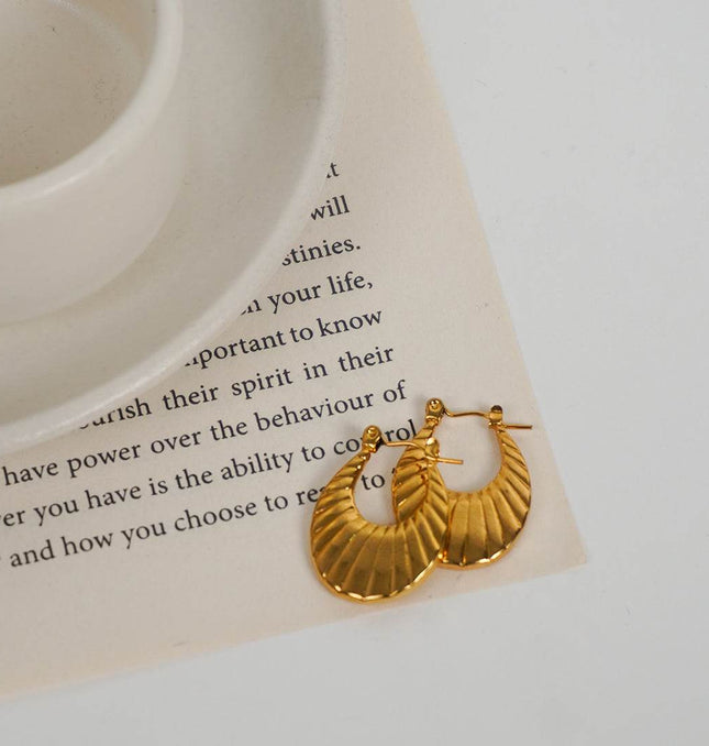 Tiny Glam Metallic Hoops - HASHTACK