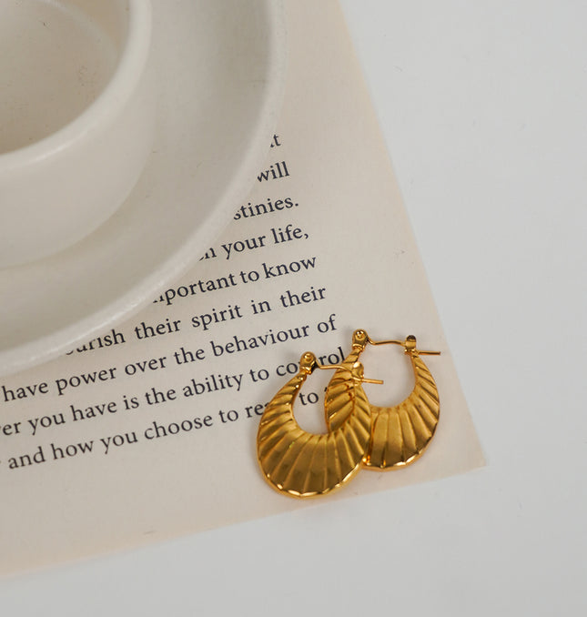 Tiny Glam Metallic Hoops