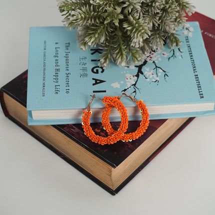 Sunny Citrus Hoops earrings