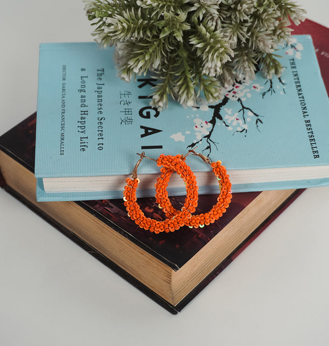 Coral Charm Mini Hoops