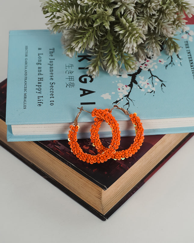 Coral Charm Mini Hoops