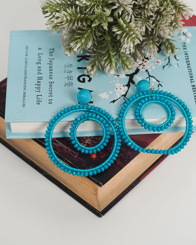 Icy Blue Spiral earrings