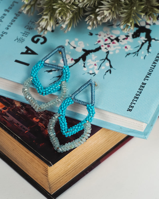 Cobalt Coral earrings