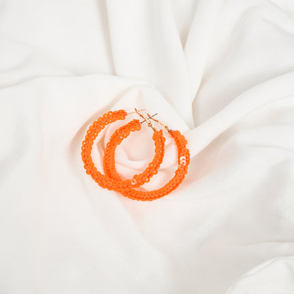 Sunny Citrus Hoops earrings