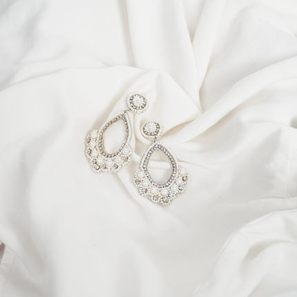 Pearl Elegance Teardrop Earrings.