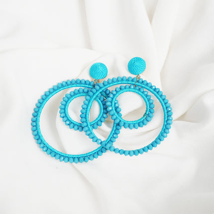 Icy Blue Spiral earrings