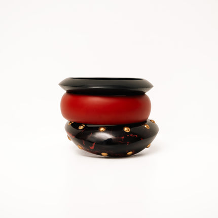 Crimson Nocturne Bangles