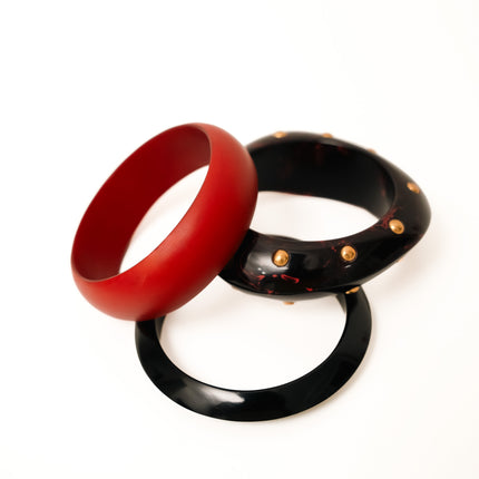 Crimson Nocturne Bangles