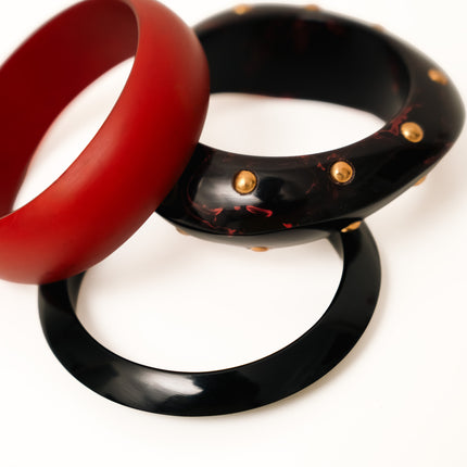 Crimson Nocturne Bangles