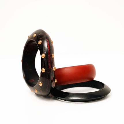 Crimson Nocturne Bangles