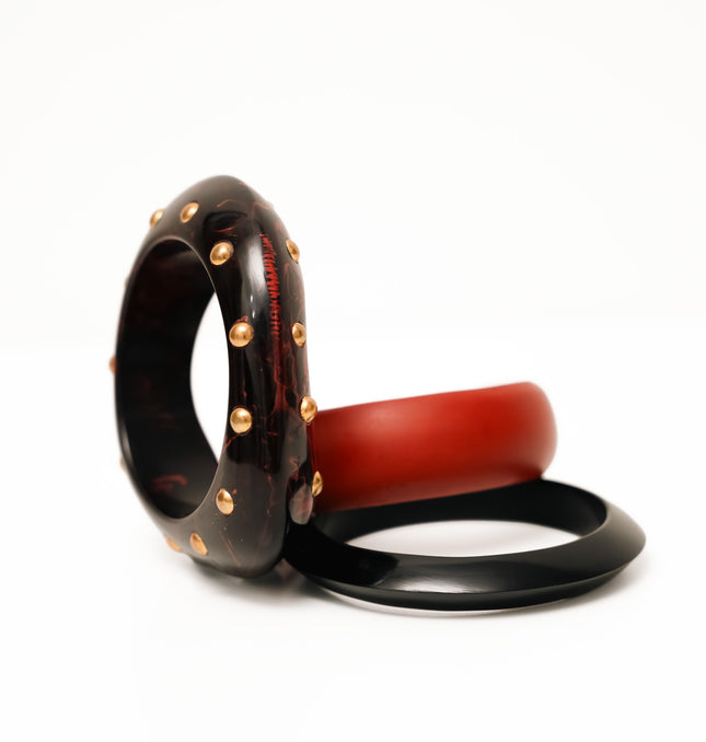 Crimson Nocturne Bangles