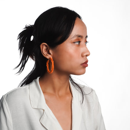 Sunny Citrus Hoops earrings