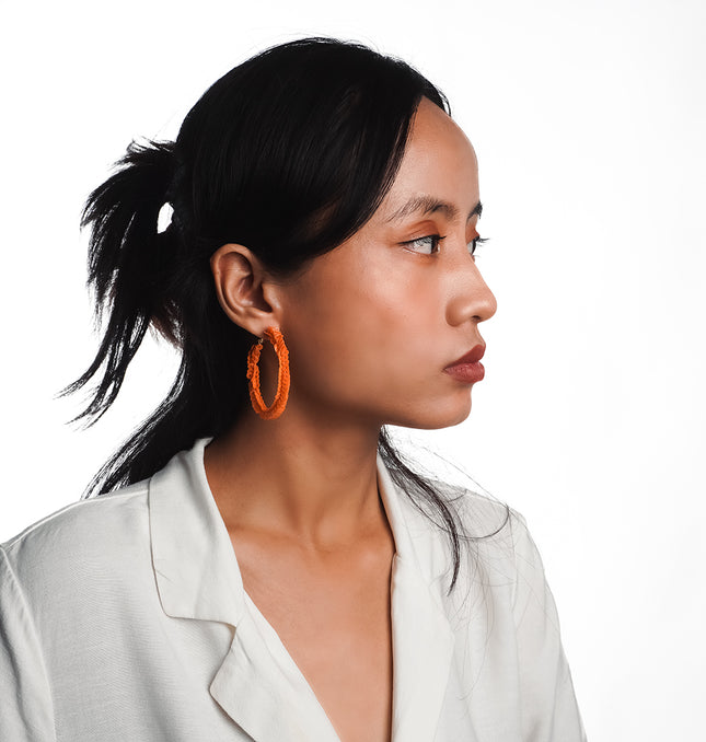 Sunny Citrus Hoops earrings