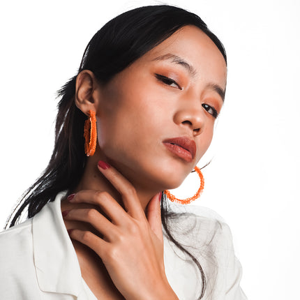 Sunny Citrus Hoops earrings