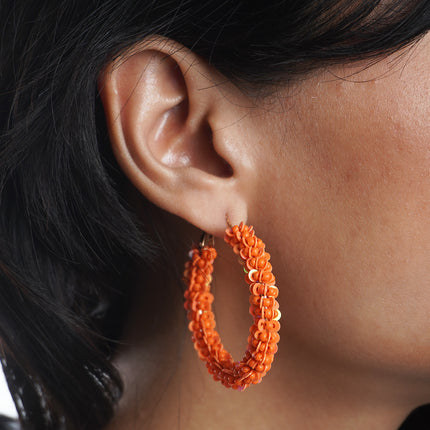 Coral Charm Mini Hoops