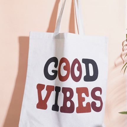 Good Vibes Canvas Tote Bag