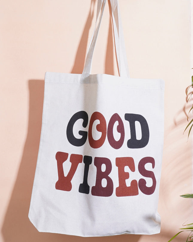 Good Vibes Canvas Tote Bag