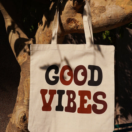 Good Vibes Canvas Tote Bag