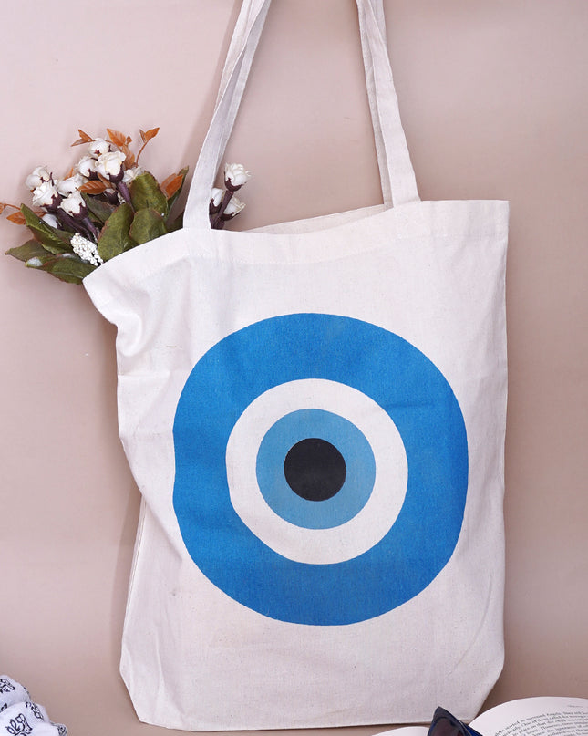 Evil Eye Canvas Tote Bag