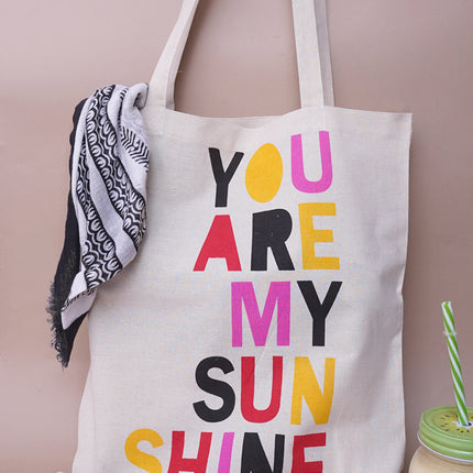 You Are My Sun Shine Canvas Tote Bag