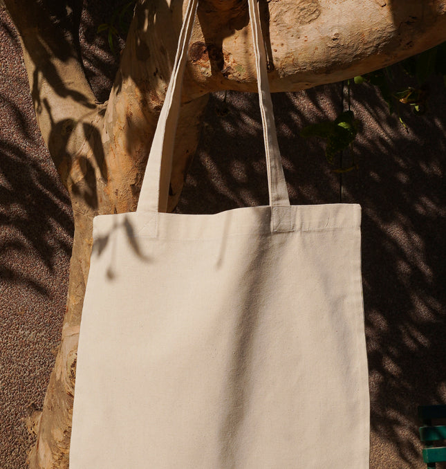 Plain Off White Canvas Tote Bag