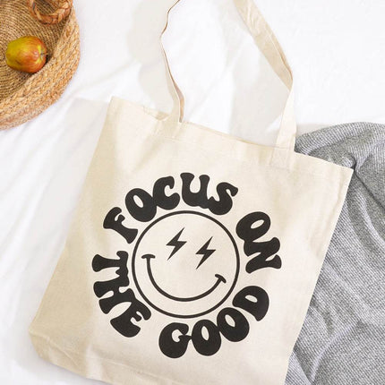 Focus On Good Tote Bag - HASHTACK