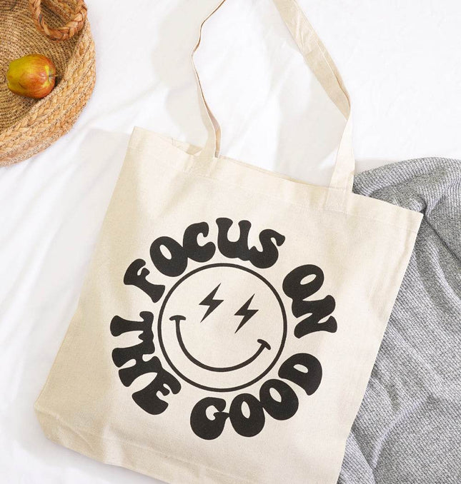 Focus On Good Tote Bag - HASHTACK