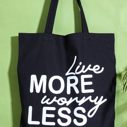 Live More Worry Less Tote Bag