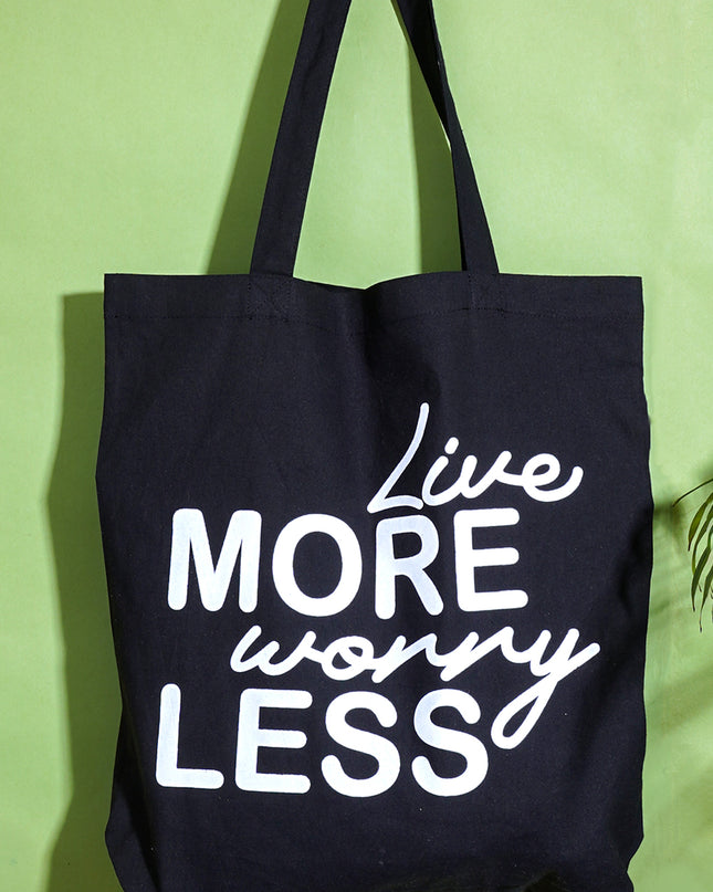 Live More Worry Less Tote Bag