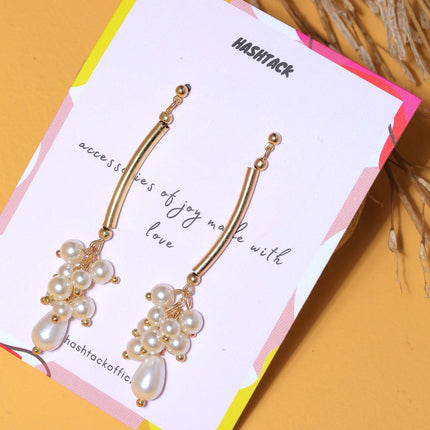 Petal and Pearl Earrings