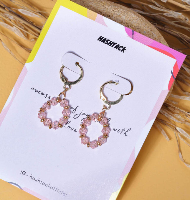 Pink Empress Earrings - HASHTACK