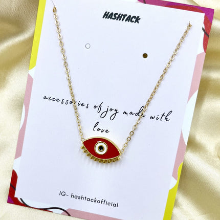 Evil Eye Red Necklace