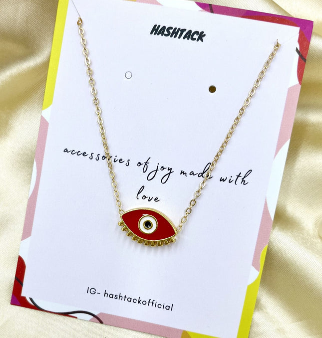 Evil Eye Red Necklace