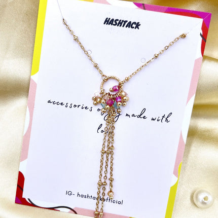 Red Long Tassel Necklace