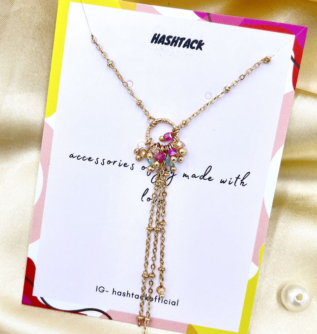 Red Long Tassel Necklace