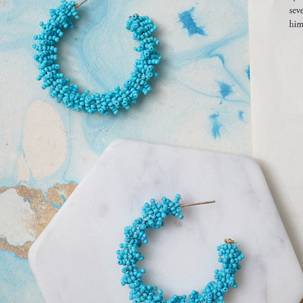 Pastel Blue Semi Hoops