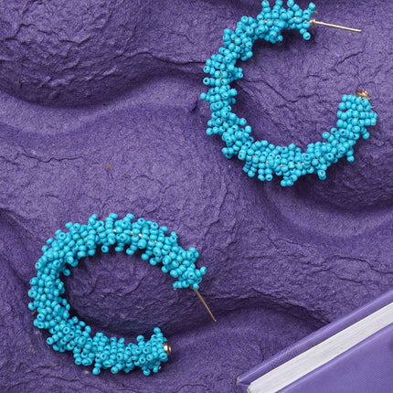 Pastel Blue Semi Hoops