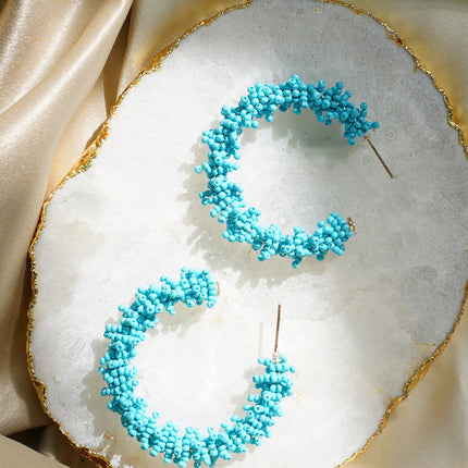 Pastel Blue Semi Hoops