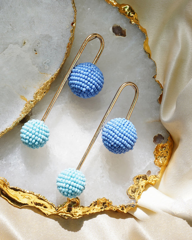 Navy Night Blue Earrings