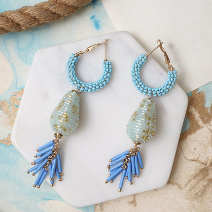 Powder Blue drop earrings