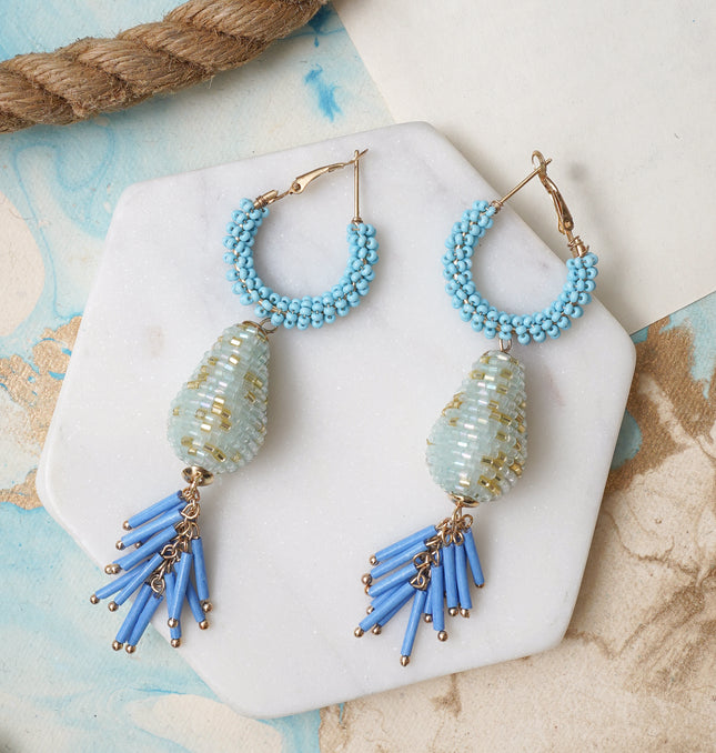 Powder Blue drop earrings