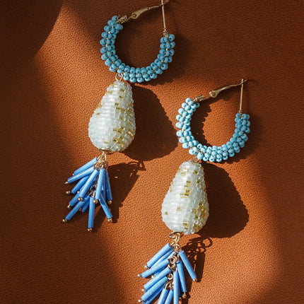 Powder Blue drop earrings