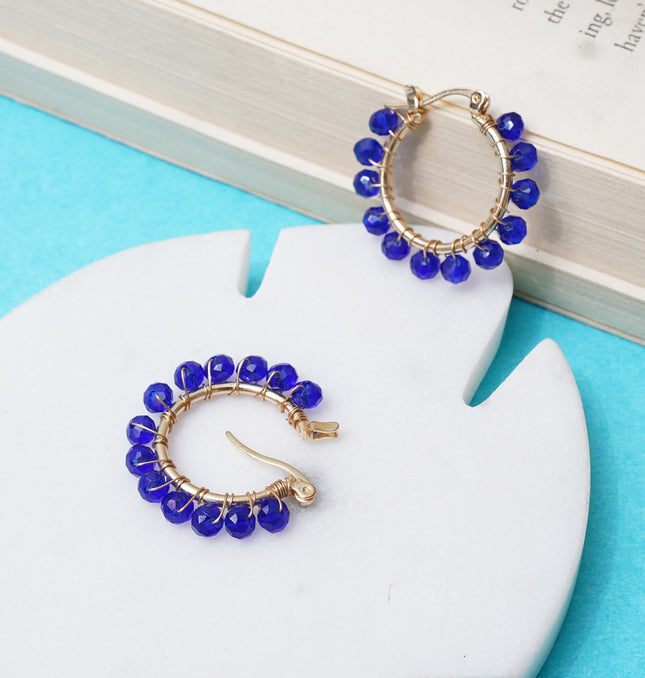 Icy Ivy Hoops Earrings